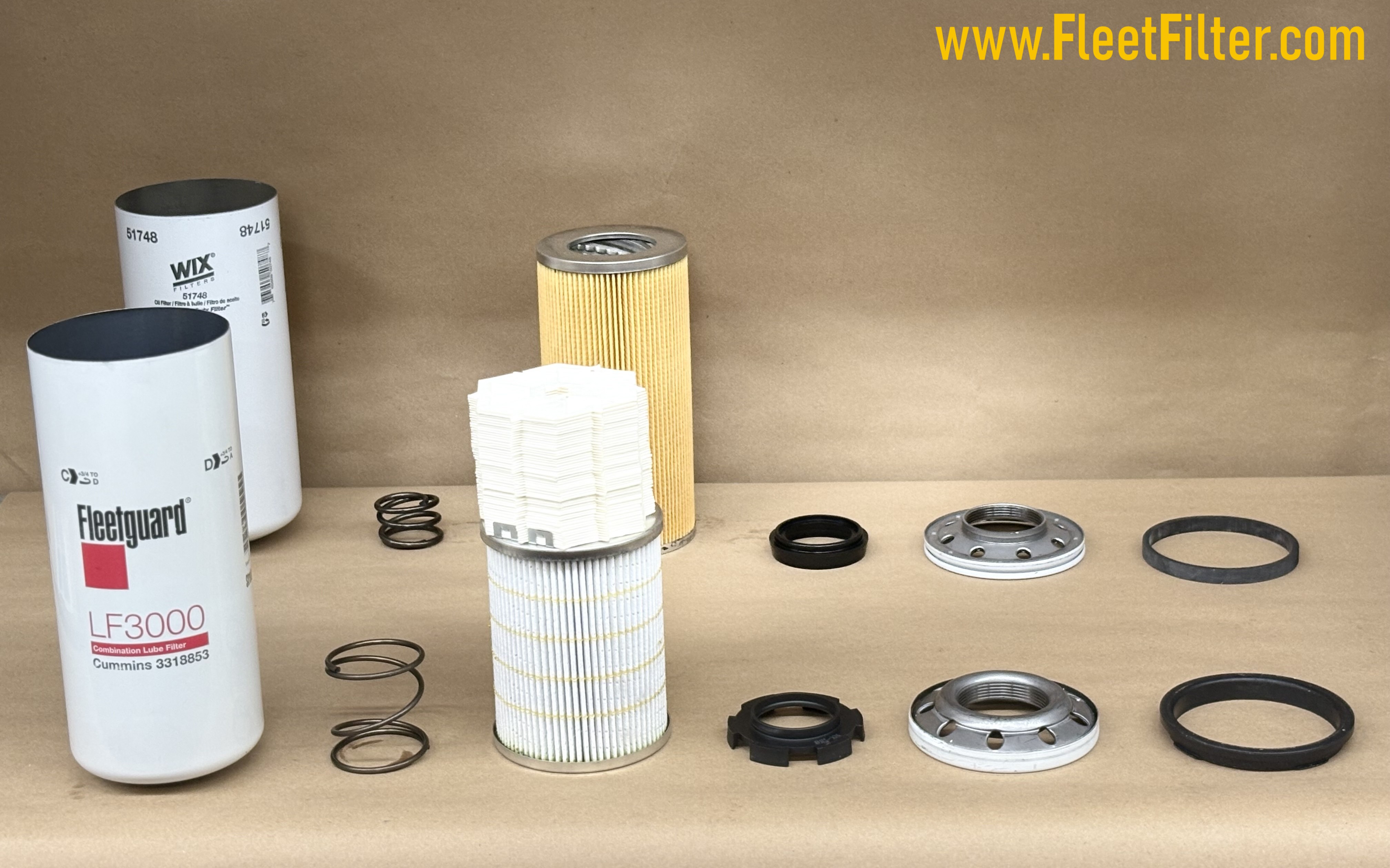 Parts Exploded - Heavy Duty NapaGold Oil Filter vs Heavy Duty FleetGuard