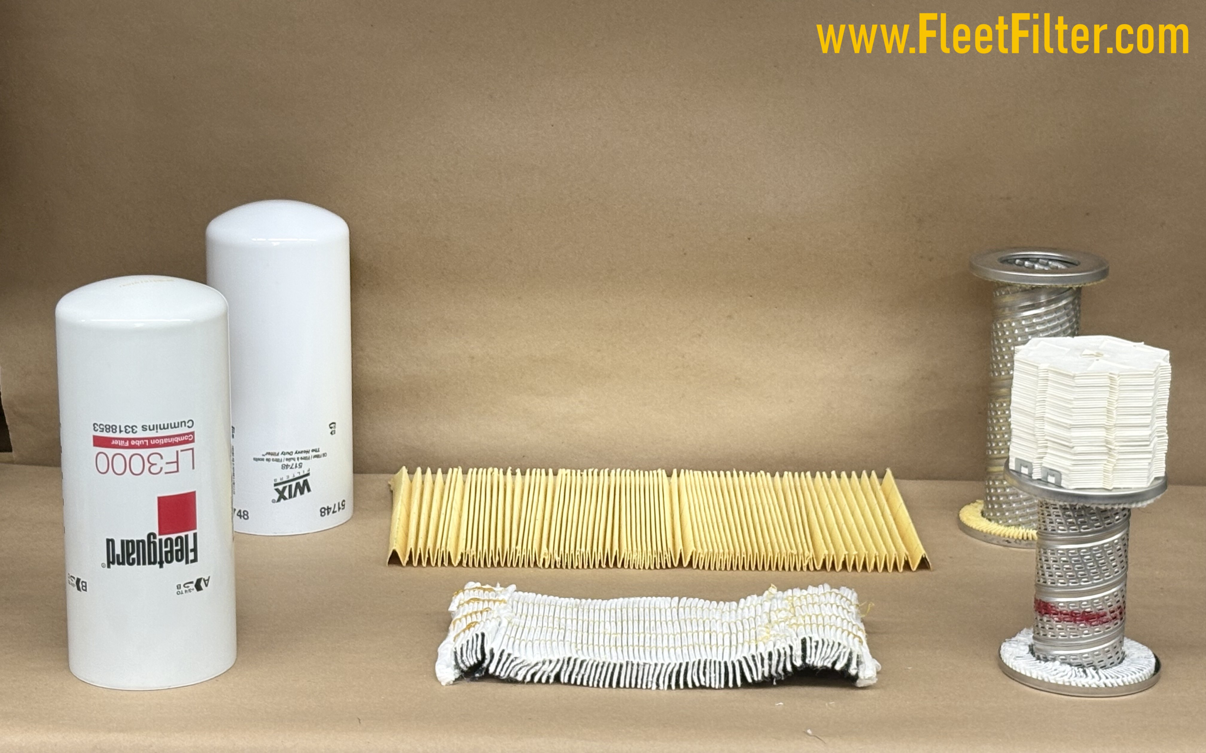 Filter Disassembled - Heavy Duty NapaGold Oil Filter vs Heavy Duty FleetGuard