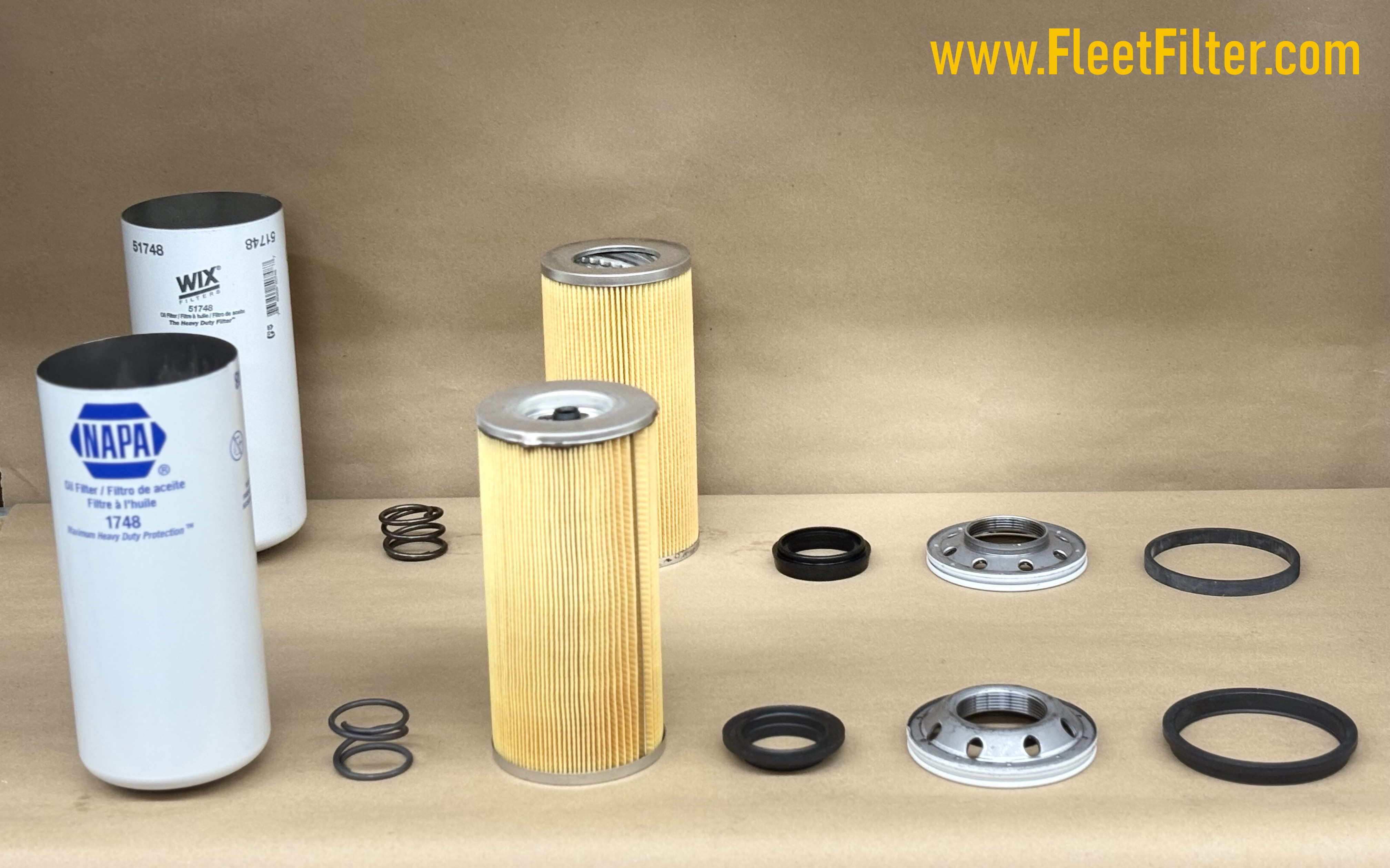 Parts Exploded - Heavy Duty NapaGold Oil Filter vs Heavy Duty Fram