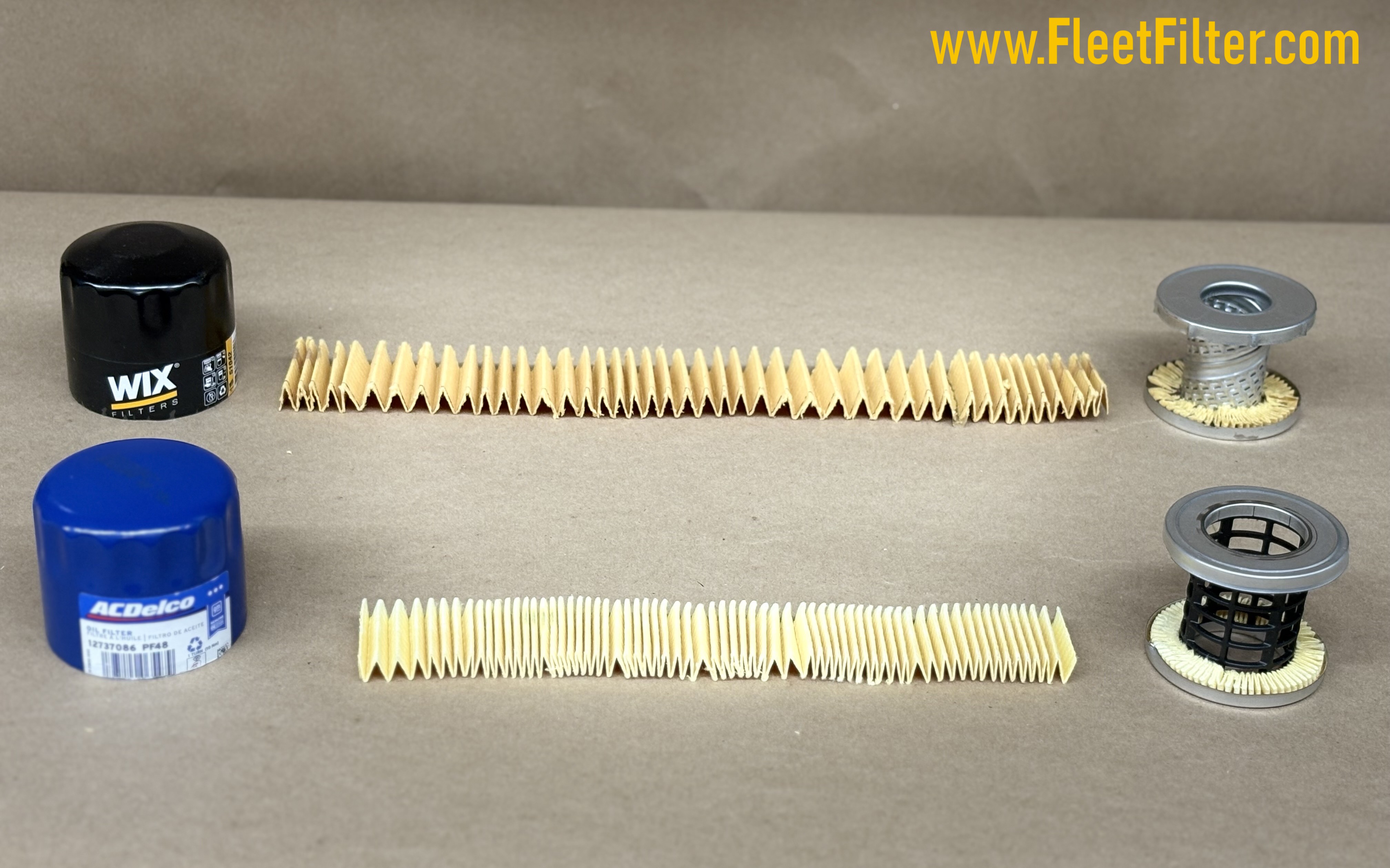 Filter Disassembled - Wix Filter/NapaGold Oil Filter vs ACDelco