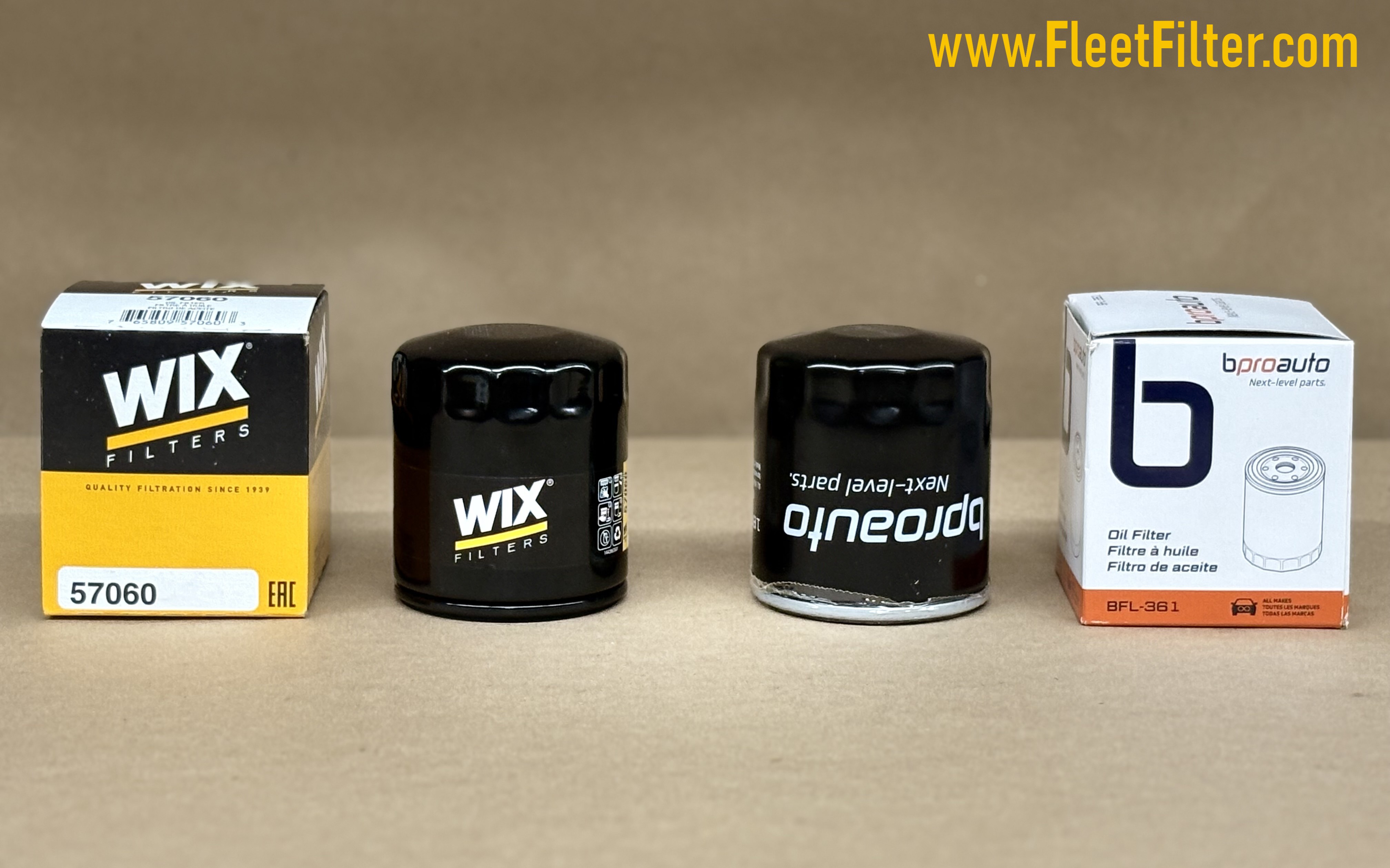 Side View - NapaGold Oil Filter vs Bosch