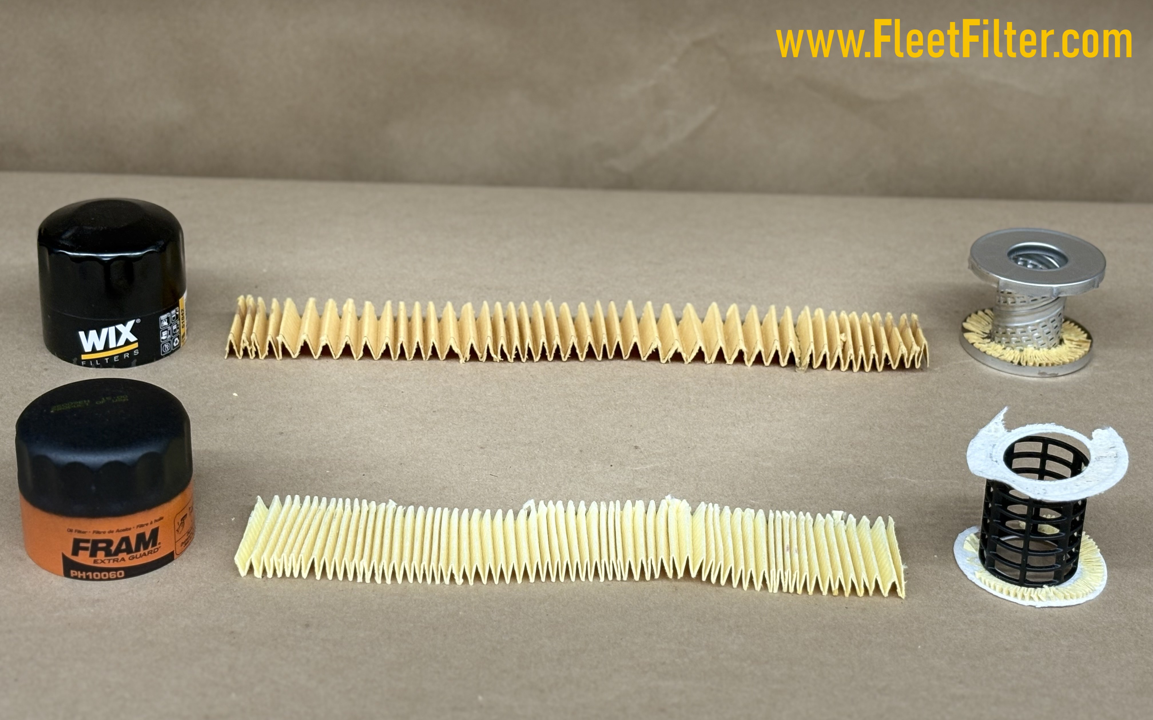 Filter Disassembled - NapaGold Oil Filter vs Fram