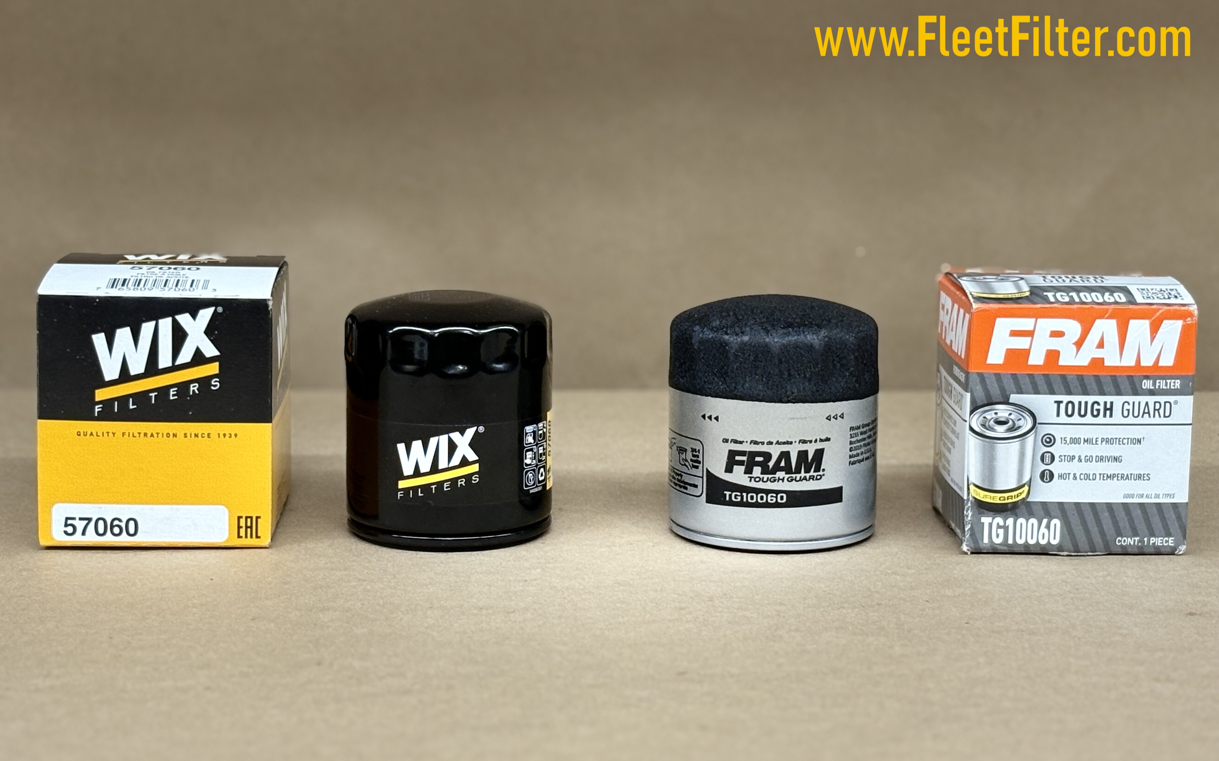 Side View - NapaGold Oil Filter vs Mighty