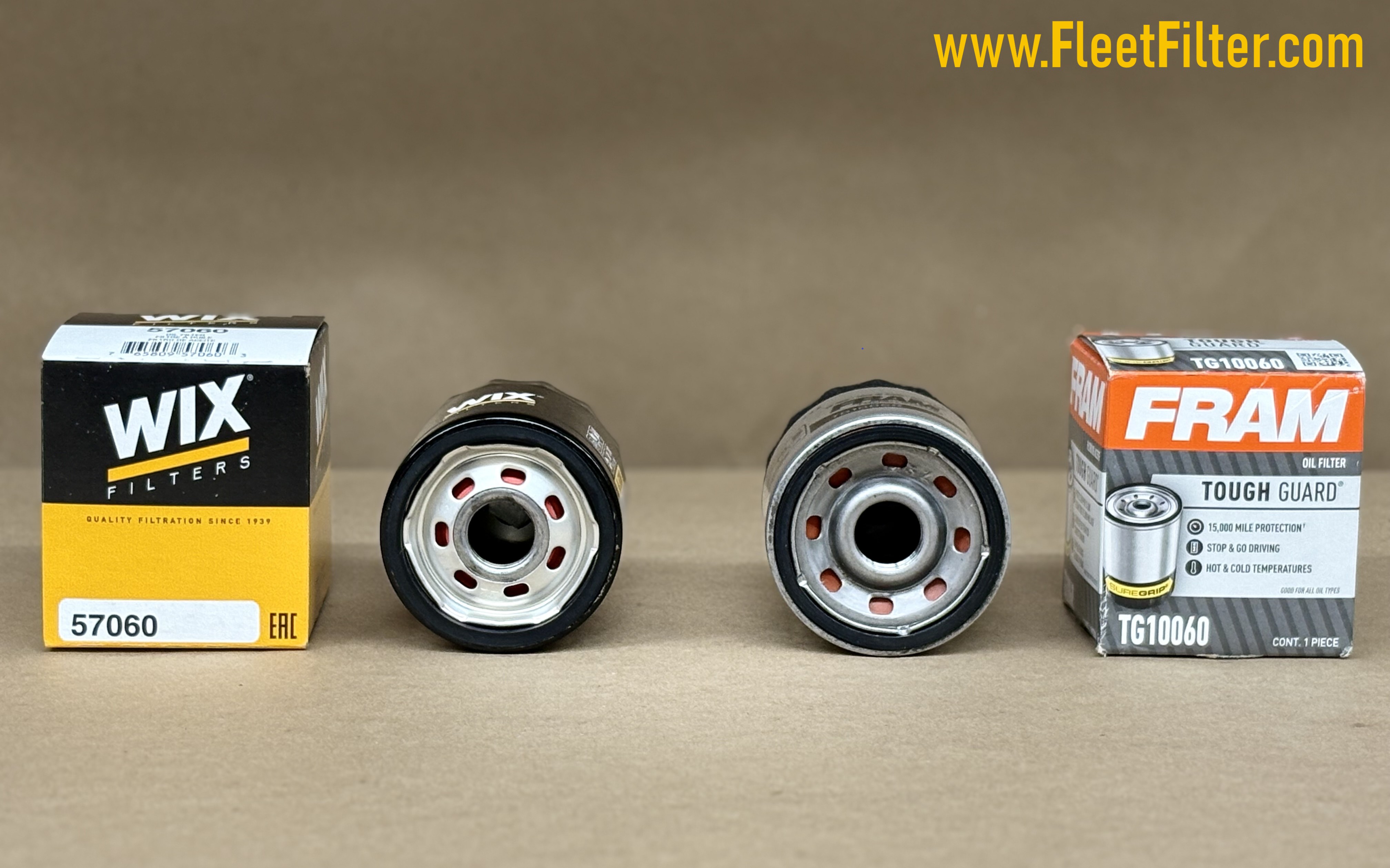 Bottom View - NapaGold Oil Filter vs Mighty