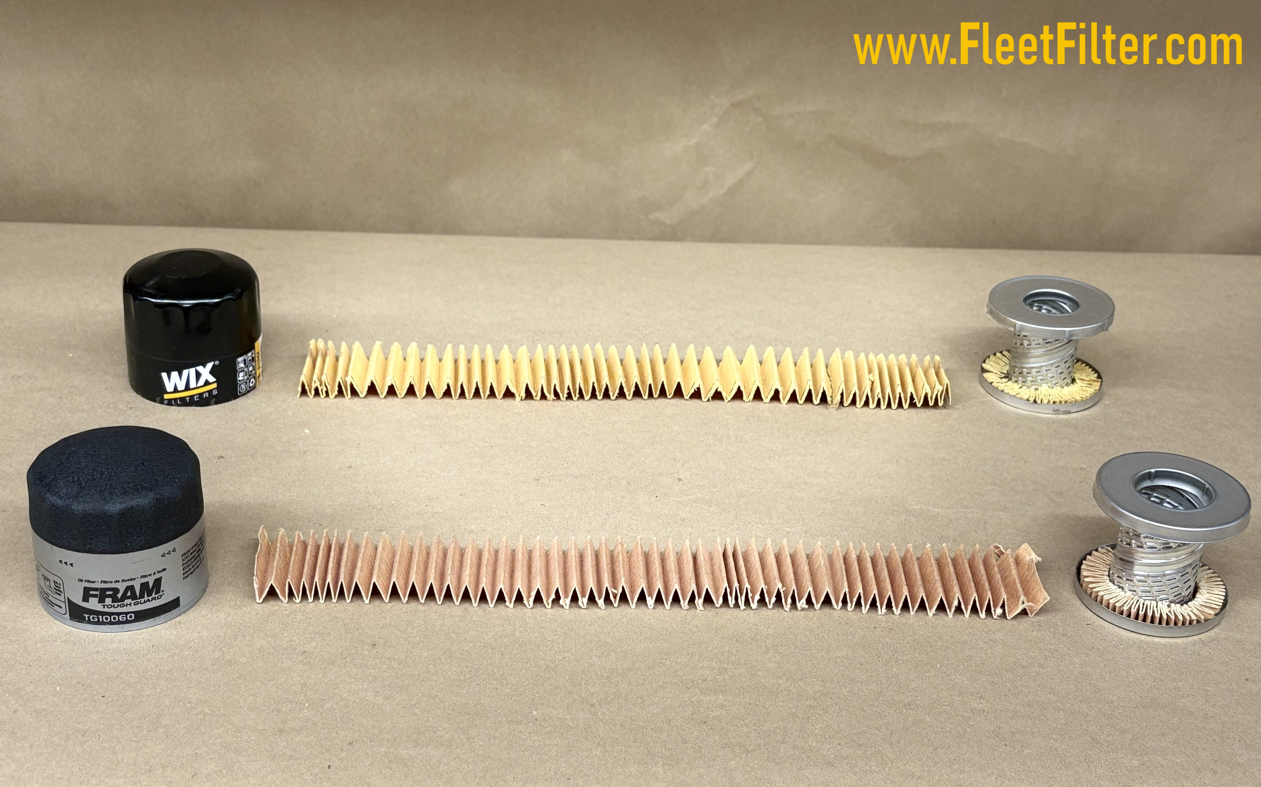 Filter Disassembled - NapaGold Oil Filter vs Mighty