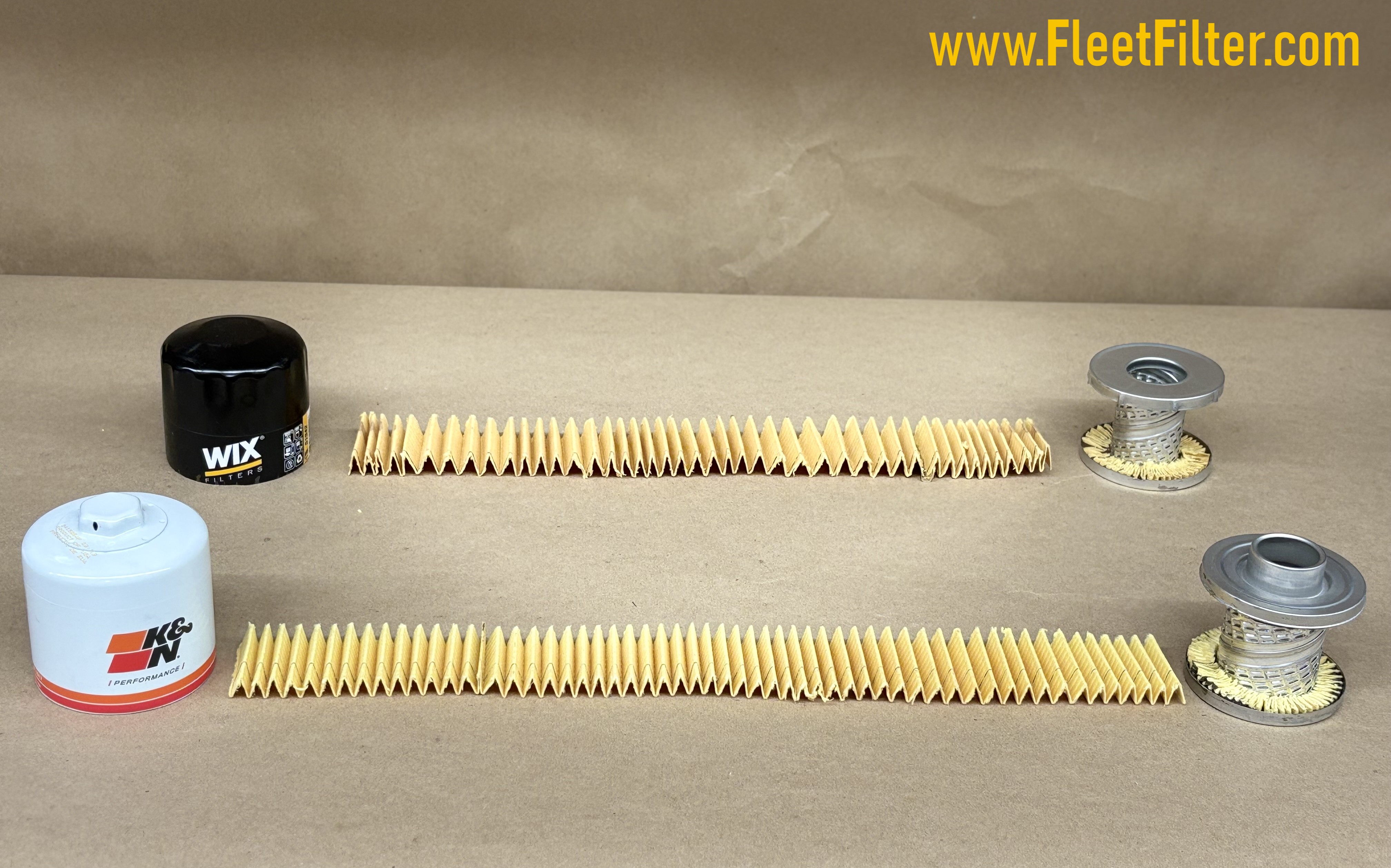 Filter Disassembled - NapaGold Oil Filter vs K&N