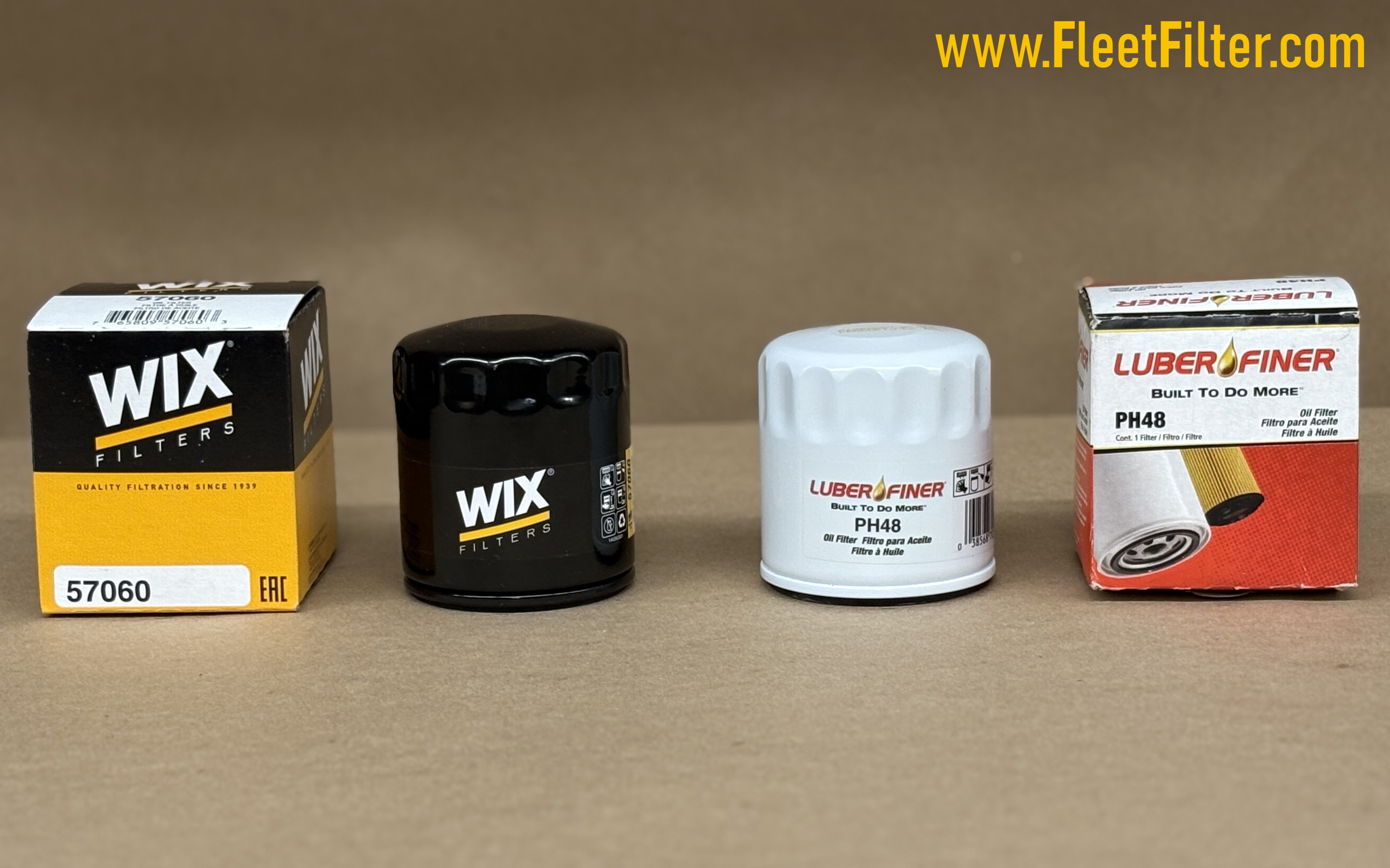 Side View - NapaGold Oil Filter vs Luberfiner