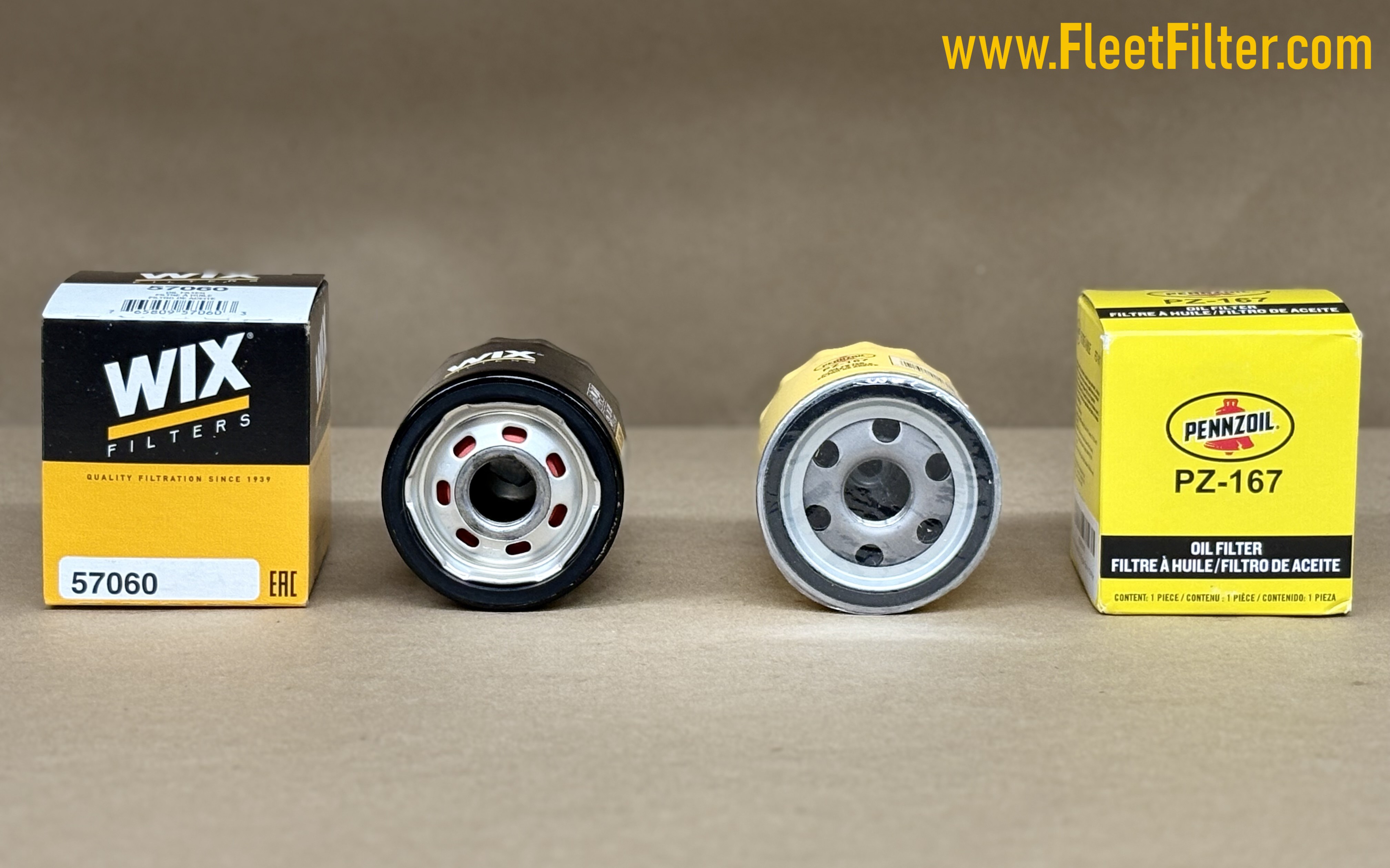 Bottom View - NapaGold Oil Filter vs STP