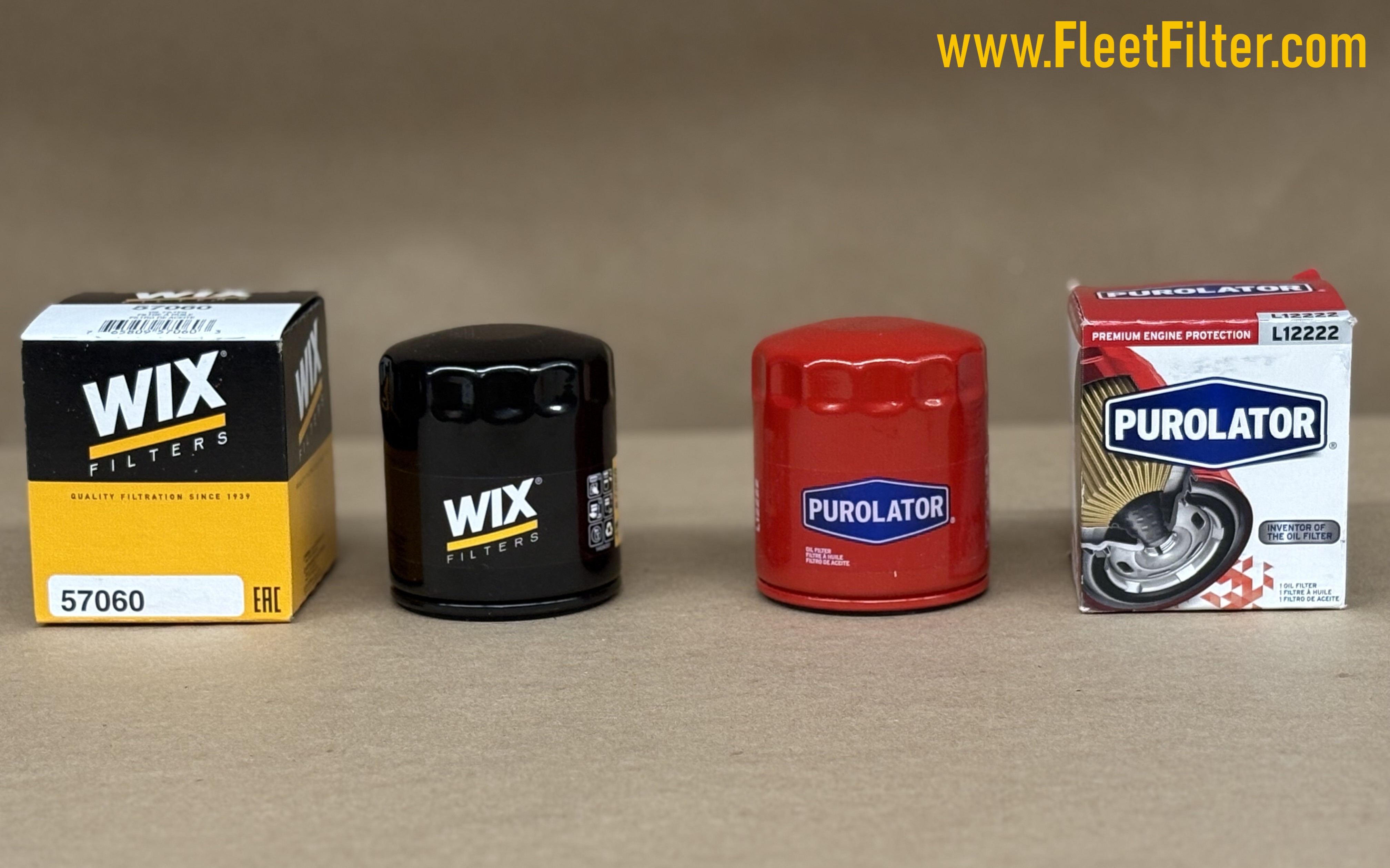 Side View - NapaGold Oil Filter vs Purolator