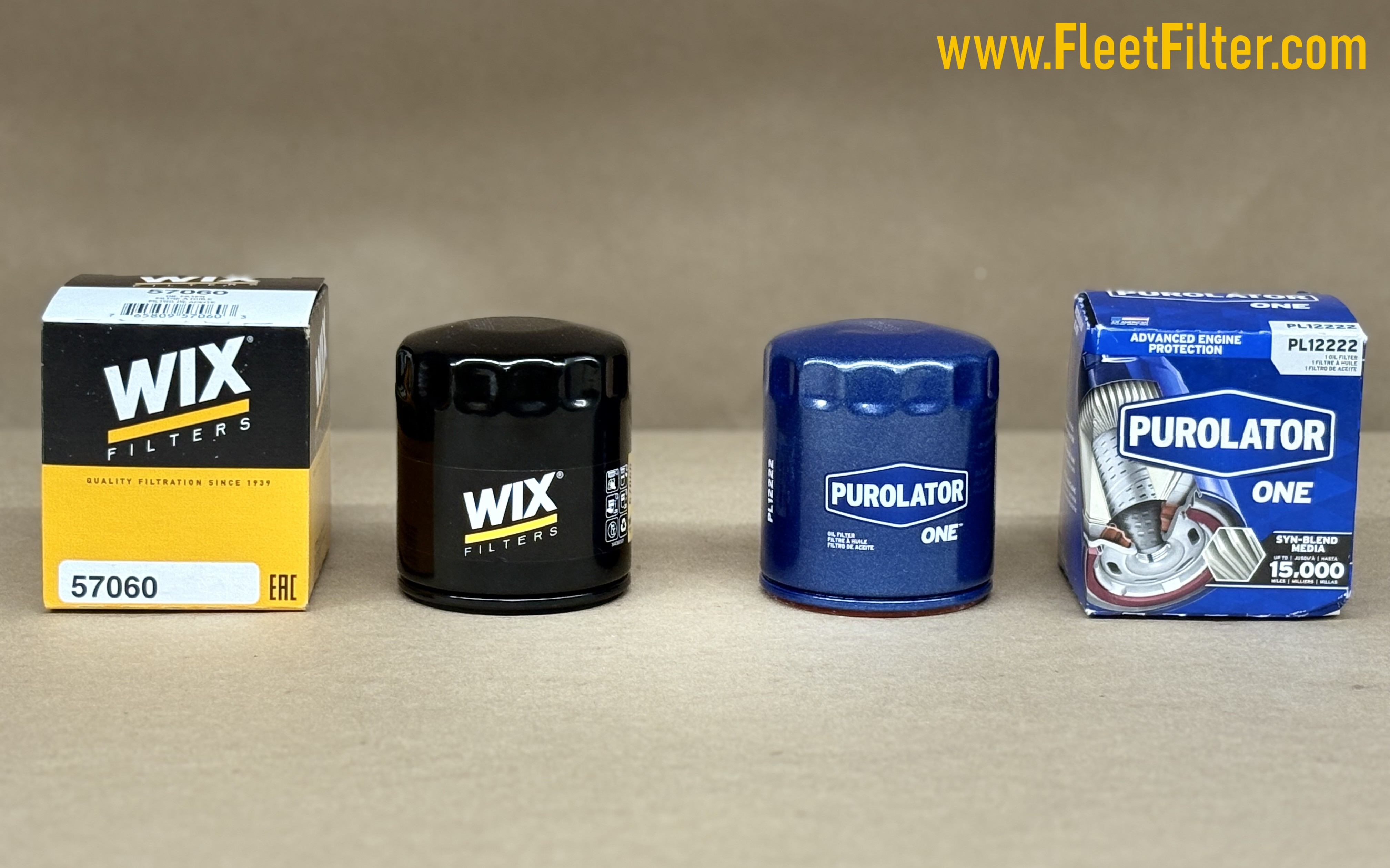 Side View - NapaGold Oil Filter vs Purolator One